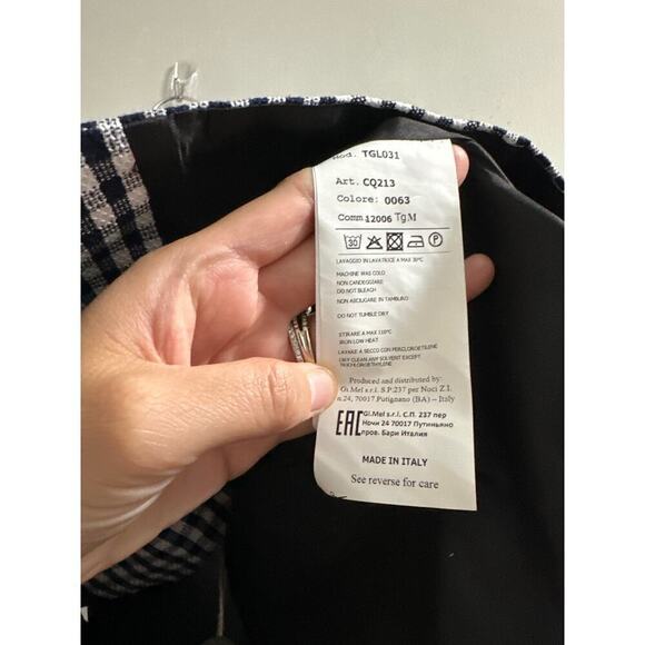 🔥FLASH SALE🔥 tagliatore kids vest checkered print navy and white size 8 boys - Picture 5 of 11